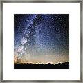 Milky Way At The Tetons #2 Framed Print