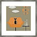 Mod Chair In Orange #1 Framed Print