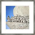 Monument To The Discoveries In Lisbon #2 Framed Print