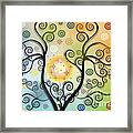 Moon Swirl Tree Framed Print