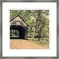 Moxley Covered Bridge Chelsea Vermont #1 Framed Print