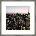 New York Skyline #2 Framed Print