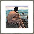 Nude Male By The Sea #2 Framed Print