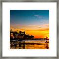 Oceanside Pier At Sunset #2 Framed Print