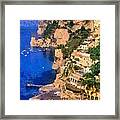 Positano Town In Italy #1 Framed Print