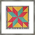 Quilting The Barn Framed Print
