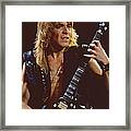Randy Rhoads At The Cow Palace In San Francisco - 1st Concert Of The Diary Tour Framed Print
