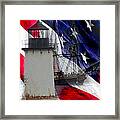 Salem's Friendship Sails Past Fort Pickering Lighthouse Framed Print