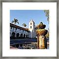 Santa Barbara Mission Fountain #2 Framed Print