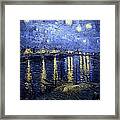 Starry Night Over The Rhone #2 Framed Print