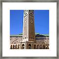 The Hassan Ii Mosque Grand Mosque With The Worlds Tallest 210m Minaret Sour Jdid Casablanca Morocco #2 Framed Print