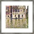 The Palazzo Dario, 1908 By Monet Framed Print