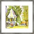 Town Square Framed Print