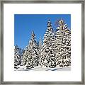 Valley Gaistal With Snow During Deep #2 Framed Print