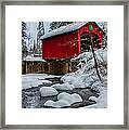 Vermonts Moseley Covered Bridge Framed Print