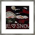 We Love Snow #1 Framed Print