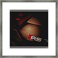 2014 Audi Rs7 Logo Rear Framed Print