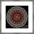 Kaleidoscope Stained Glass Window Series #21 Framed Print