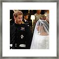 Prince Harry Marries Ms. Meghan Markle - Windsor Castle #21 Framed Print