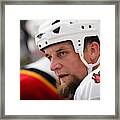 Calgary Flames V Vancouver Canucks #22 Framed Print