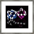 Colorful Dice Framed Print