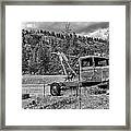 24 7 365 Towing Monotone Framed Print