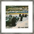 24th Monaco Grand Prix 1966 Framed Print
