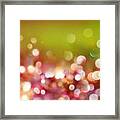 Pink And Green Framed Print