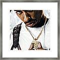 2pac Tupac Shakur Artwork Framed Print
