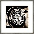 1967 Jaguar E-type Series I 4.2 Roadster Steering Wheel Emblem #3 Framed Print