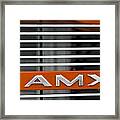 1969 Amc Amx #3 Framed Print