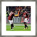 Ac Milan V Ac Chievo Verona - Serie A #3 Framed Print