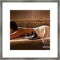 Beautiful Woman In A Spa Relaxing On A Massage Table. #3 Framed Print