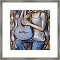 Blue Guitar 010709 #1 Framed Print