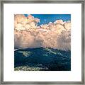 Blue Ridge Parkway Scenic Mountains Overlook Summer Landscape #3 Framed Print