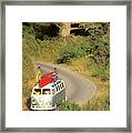 Couple On A Road Trip With Bikes #3 Framed Print
