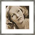 Greta Garbo, Hollywood Movie Star #3 Framed Print