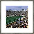 High Angle View Of A Football Stadium #3 Framed Print