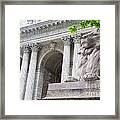 Lion New York Public Library #3 Framed Print