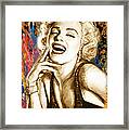 Marilyn Monroe Morden Art Drawing Poster #3 Framed Print