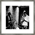 Miles Davis And Buster Williams At The Penthouse Framed Print