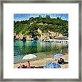 Paleokastritsa Beach #5 Framed Print