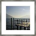 Pier In Backlight #3 Framed Print