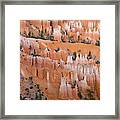 Sandstone Hoodoos In Bryce Canyon #1 Framed Print