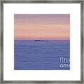 Sea Of Fog In Sunset #3 Framed Print