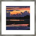 3 Second Flash Sunrise Sunset Image Art Framed Print
