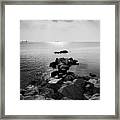 Sunrays Scattered By Clouds Over Trieste Bay #3 Framed Print