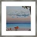 Sunset At Long Beach Framed Print