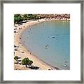 The Famous Psili Ammos Beach #4 Framed Print