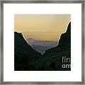 The Window At Sunset In Chisos Mountains Of Big Bend National Park Texas #2 Framed Print